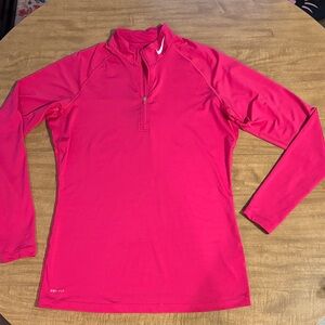 Nike Therma Fit 1/4 Zip Pullover Women Large Fitted